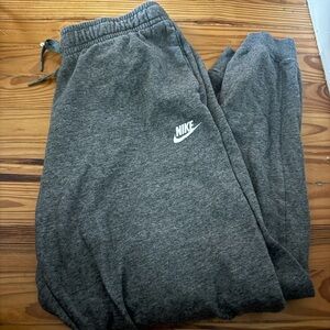 Grey Nike jogger sweatpants